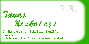 tamas miskolczi business card